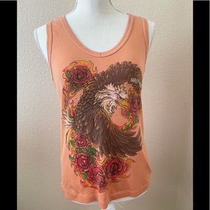 Harley Davidson Eagle Graphic Studded Tank Top LG